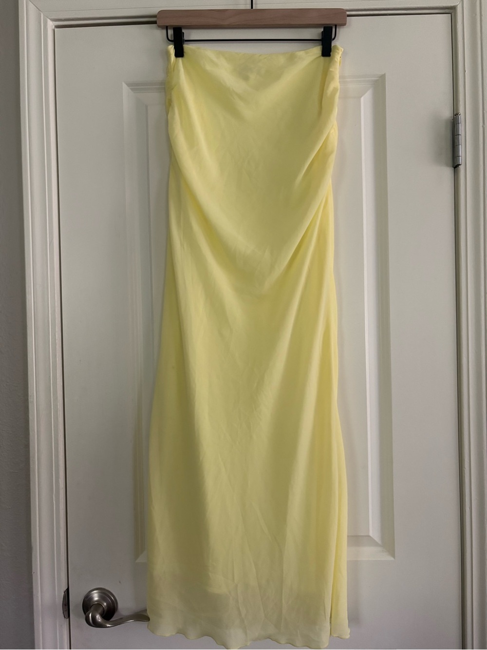 Princess Polly Butter Yellow Maxi Skirt Size 4